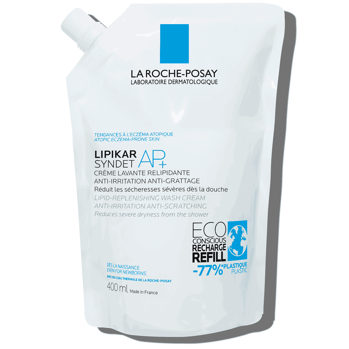 LaRochePosay-Produkt-Eksem-Lipikar-Eco-bevisst-Refill-SyndetAP-400ml-3337875735766-FSS